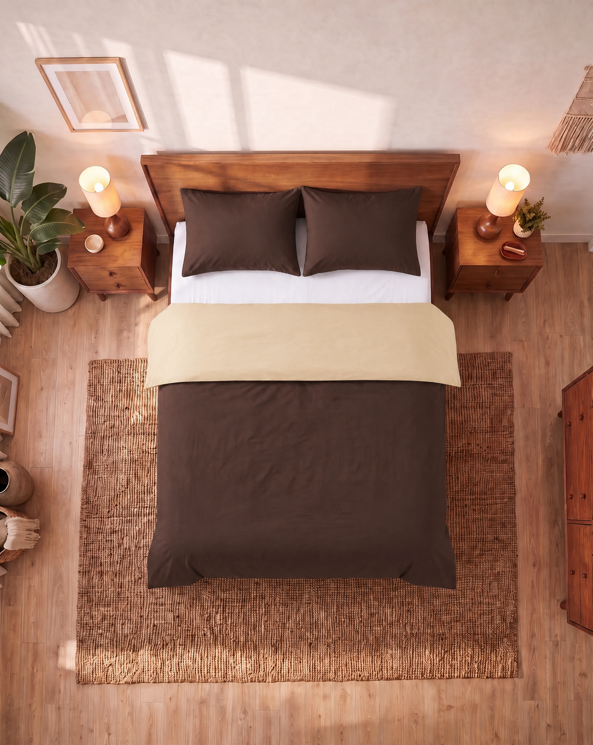 Zelesta Comfort Duo Seamless Pillowcase Set Of 2 - Brown