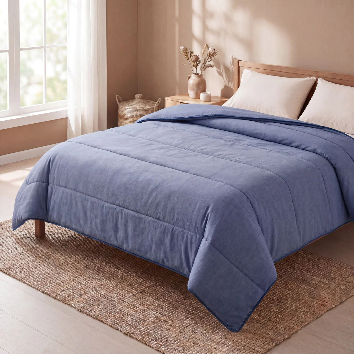 Zelesta Comfort Structure Summer Duvet - Denim