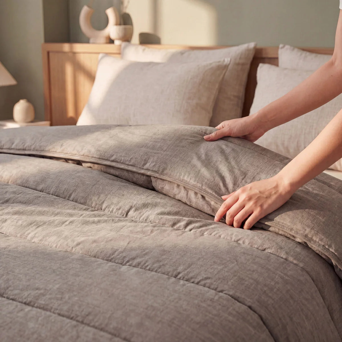 Zelesta Comfort Structure Summer Duvet - Anthracite