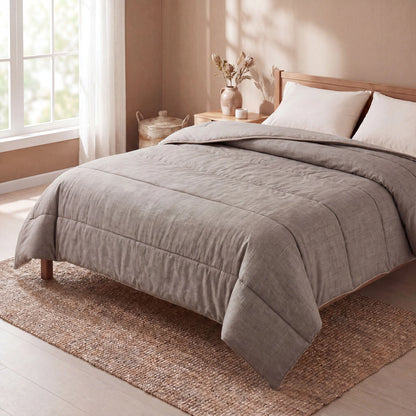 Zelesta Comfort Structur zomerdekbed Light Grey Antracite