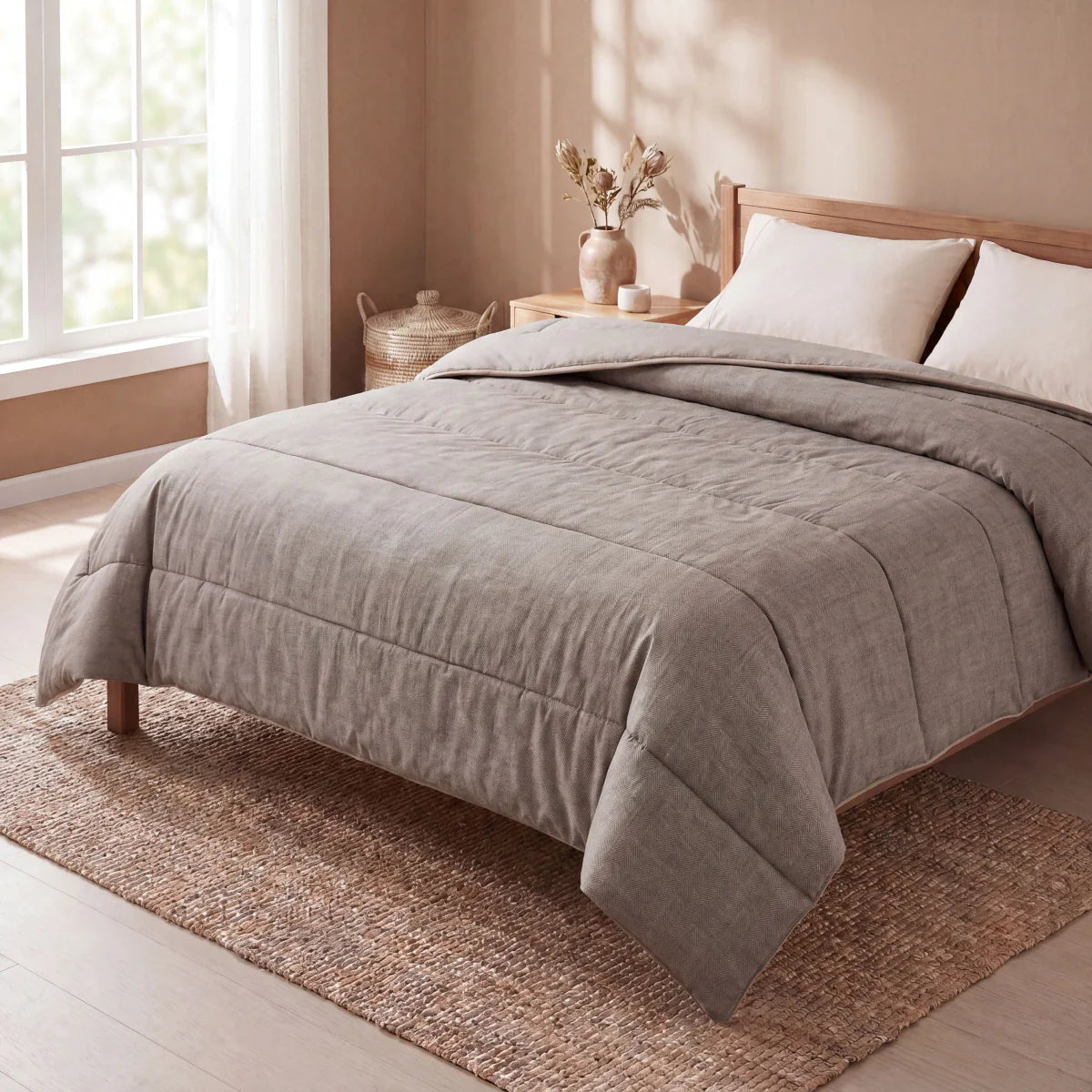 Zelesta Comfort Structure Summer Duvet - Anthracite