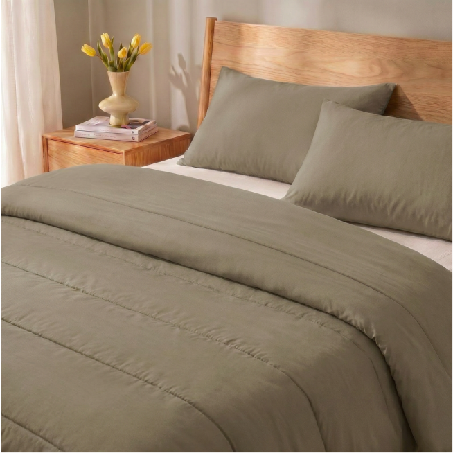 Zelesta Comfort Uni Zomerdekbed - Natuurlijk Taupe