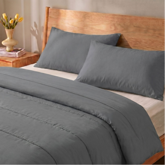Zelesta Comfort Uni Summer Duvet - Stone Grey