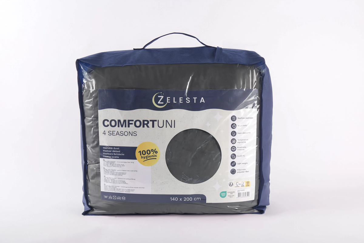 Zelesta Comfort Uni 4-seizoenen dekbed - Antraciet