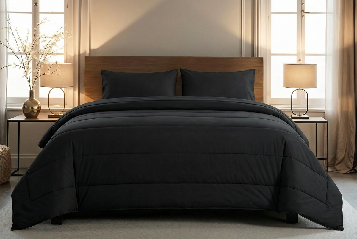 Zelesta Comfort Uni 4-seizoenen dekbed - Zwart