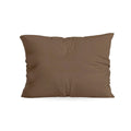 De Zelesta Comfort Uni kussenslopen set van 2 in Mokka, gemaakt van superzachte microvezel met een gladde afwerking en lichte vouwen, wordt getoond in het rechthoekige formaat 60x70cm op een effen witte achtergrond.