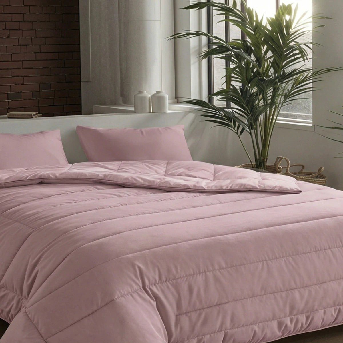 Zelesta Comfort Uni Zomerdekbed - Oudroze