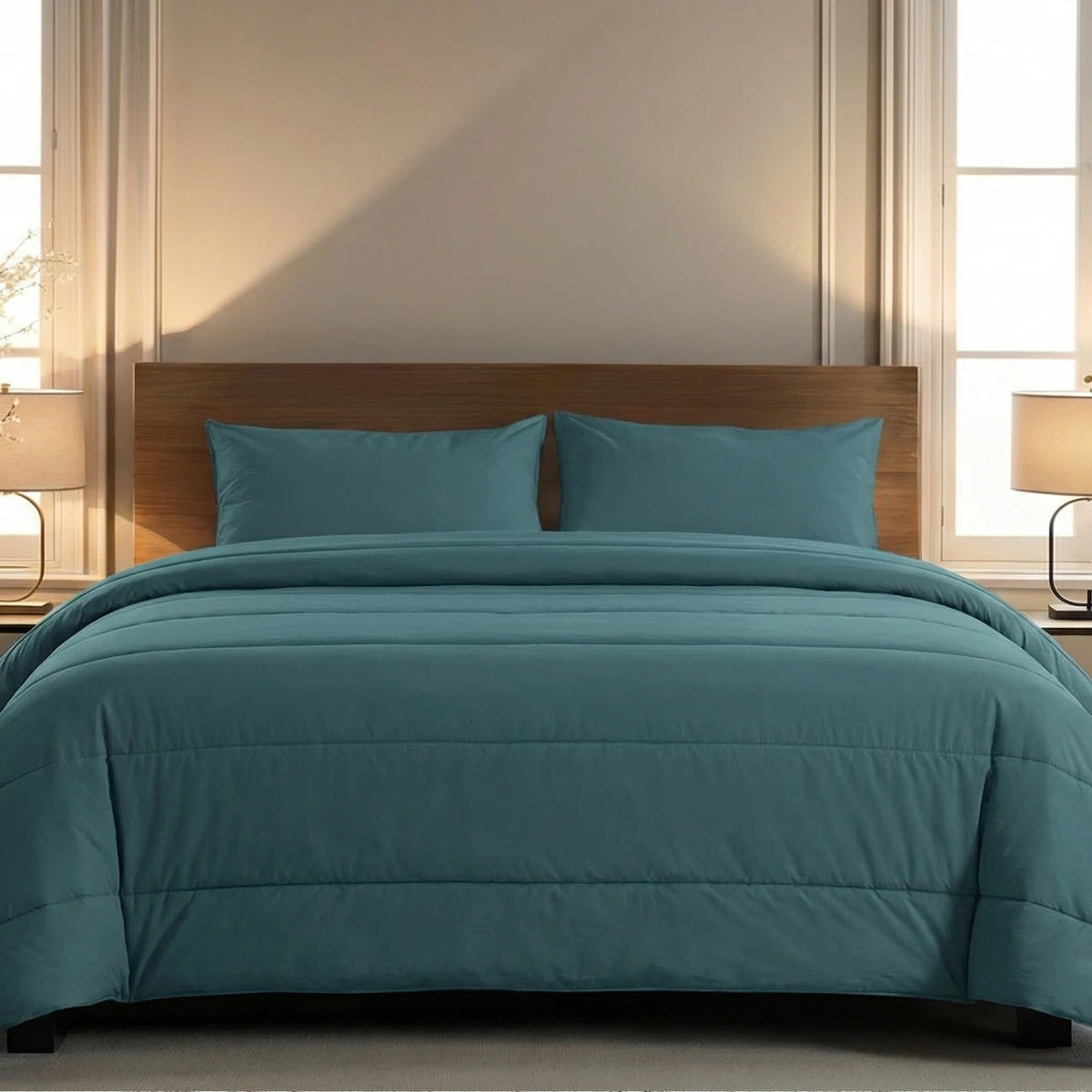 Zelesta Comfort Uni Zomerdekbed - Zeegroen