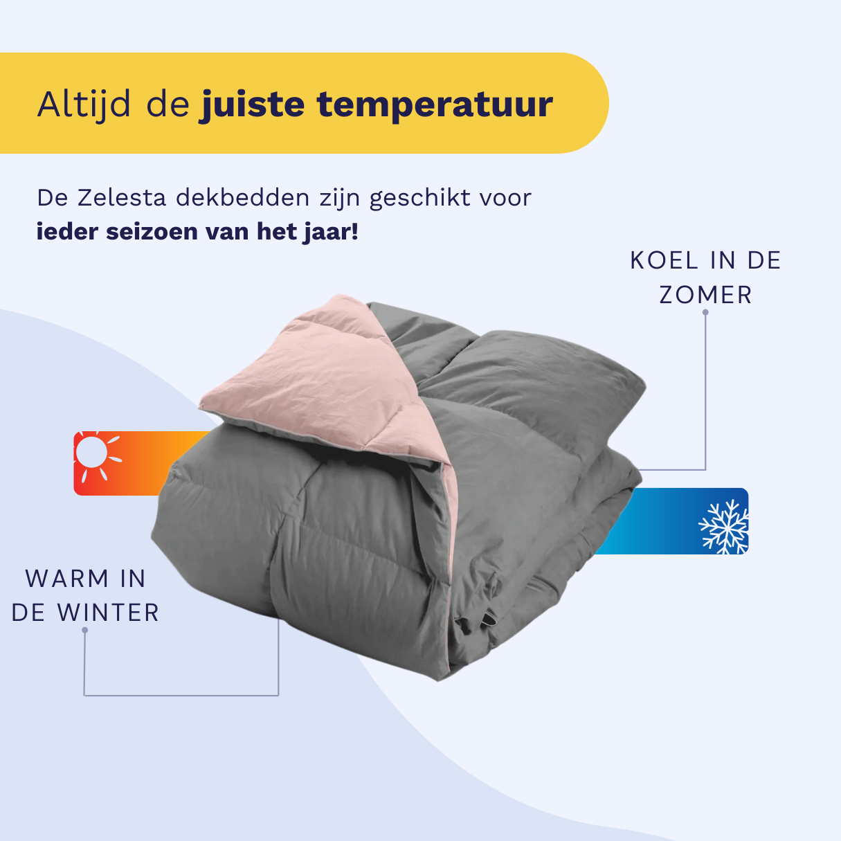 Zelesta Percale Cottonbed Katoen - Pink & Grey