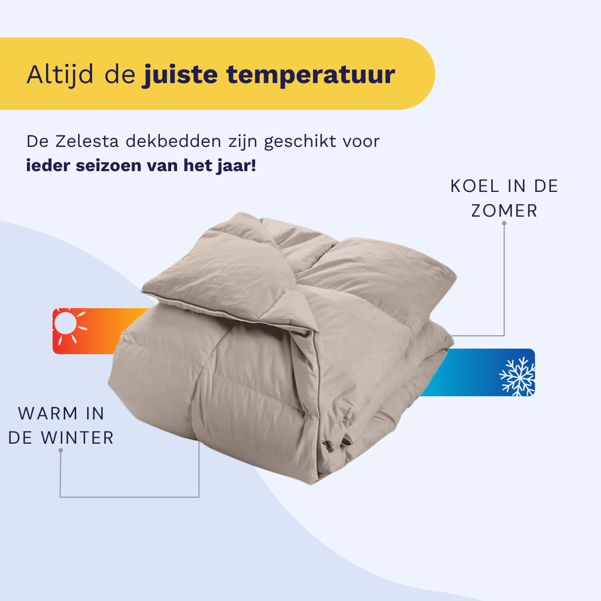 Zelesta Percale Cottonbed Katoen - Taupe