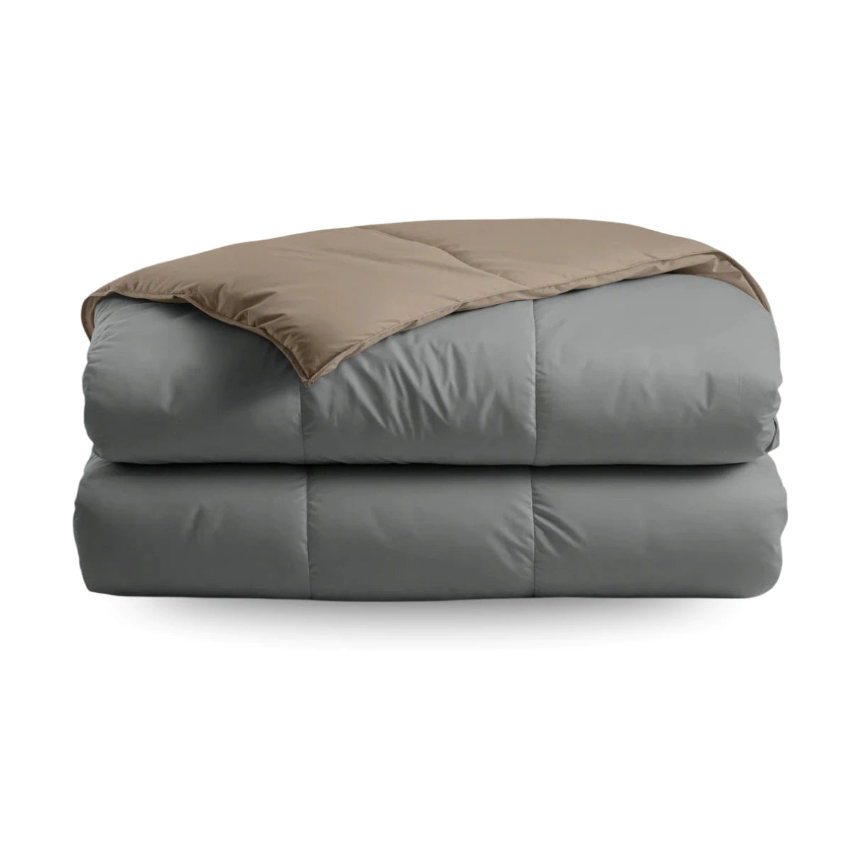 Zelesta Deluxe Duo Percale Katoen Zomerdekbed - Antraciet & Taupe