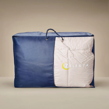 Zelesta Deluxe Duo Percale Katoen Zomerdekbed - Zijde & Crème
