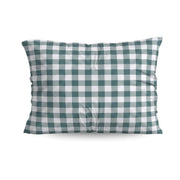 Zelesta Deluxe Design Satin Cotton Pillowcase - Green Check