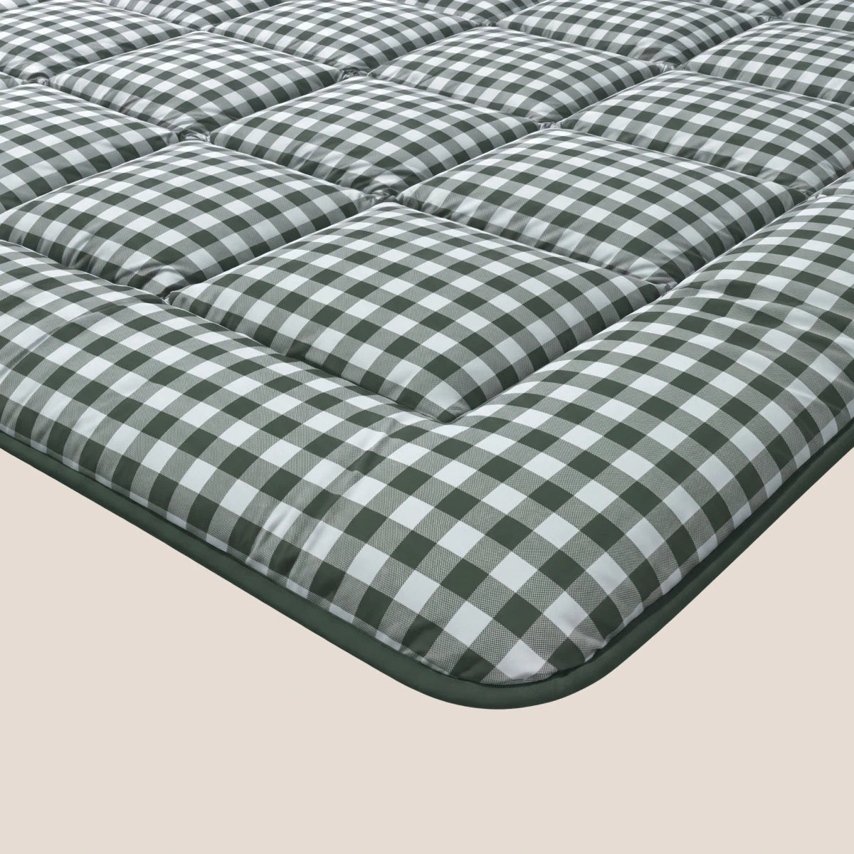 Zelesta Deluxe Design Satin Cotton - Green Check