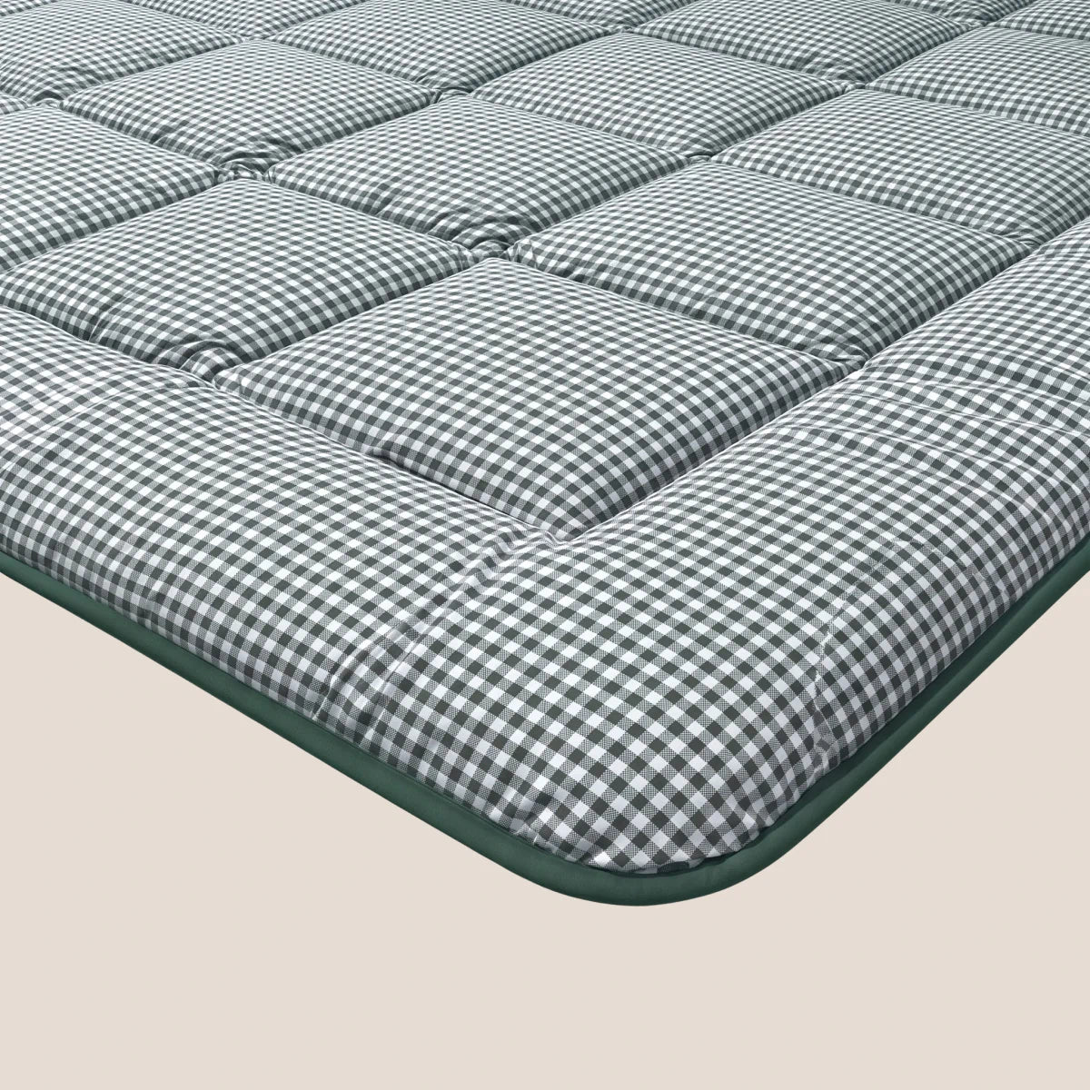 Zelesta Deluxe Design Satin Cotton - Green Check