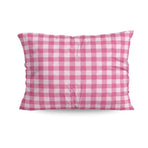 Zelesta Deluxe Design Satin Cotton Pillowcase - Pink Check