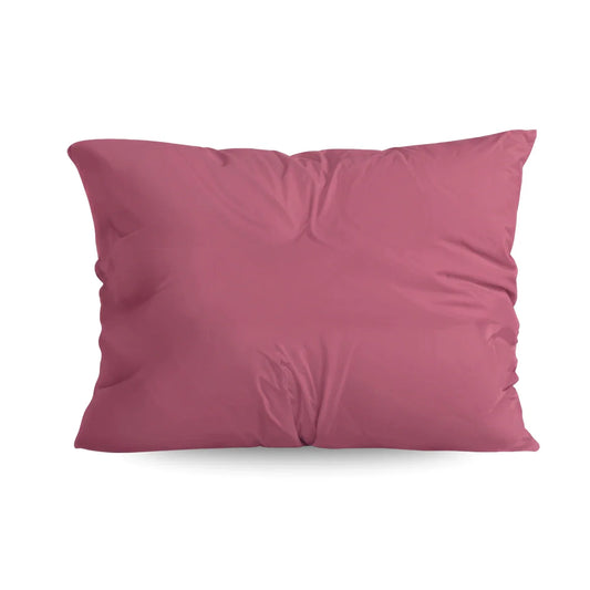 Zelesta Deluxe Design Satin Cotton Pillowcase - Pink Multicolor Leaves