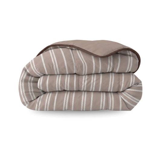 Zelesta Deluxe Design Satin Cotton - Taupe Stripes