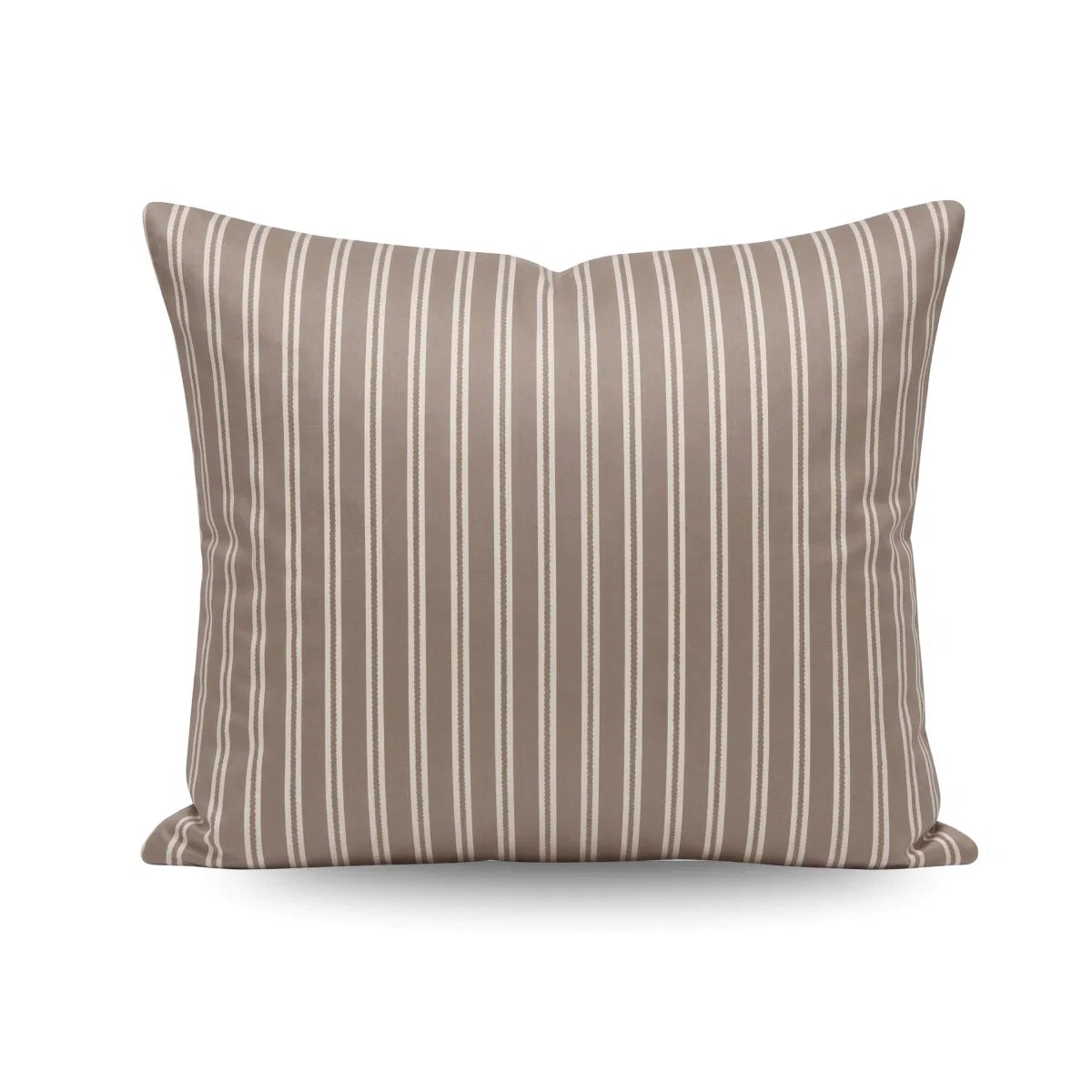 Zelesta Deluxe Design Satin Cotton Pillowcase - Taupe Stripes