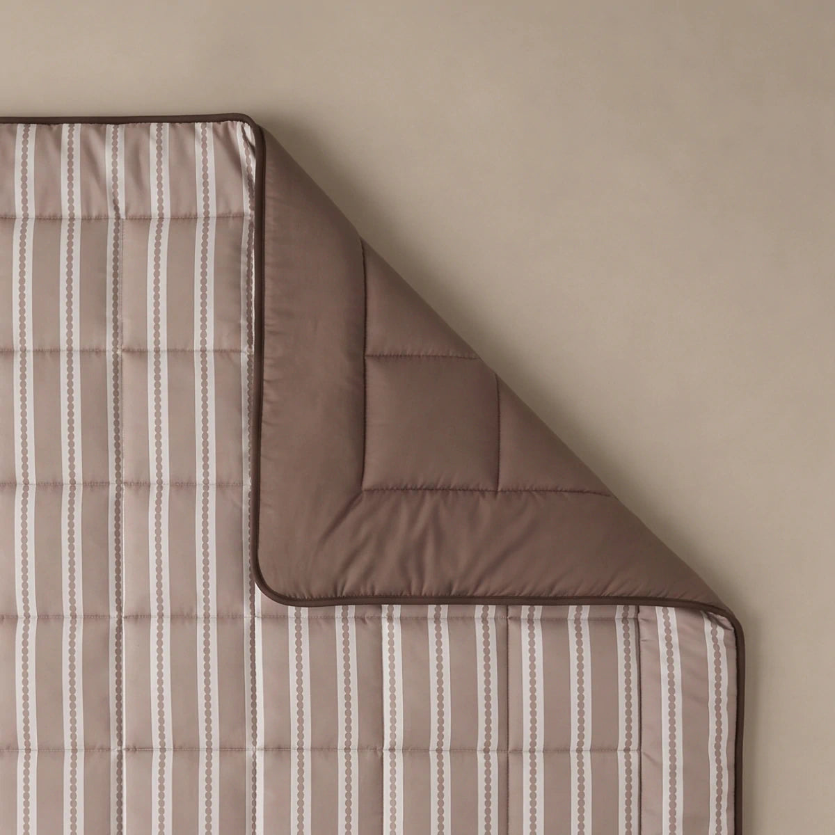 Zelesta Deluxe Design Satin Cotton - Taupe Stripes