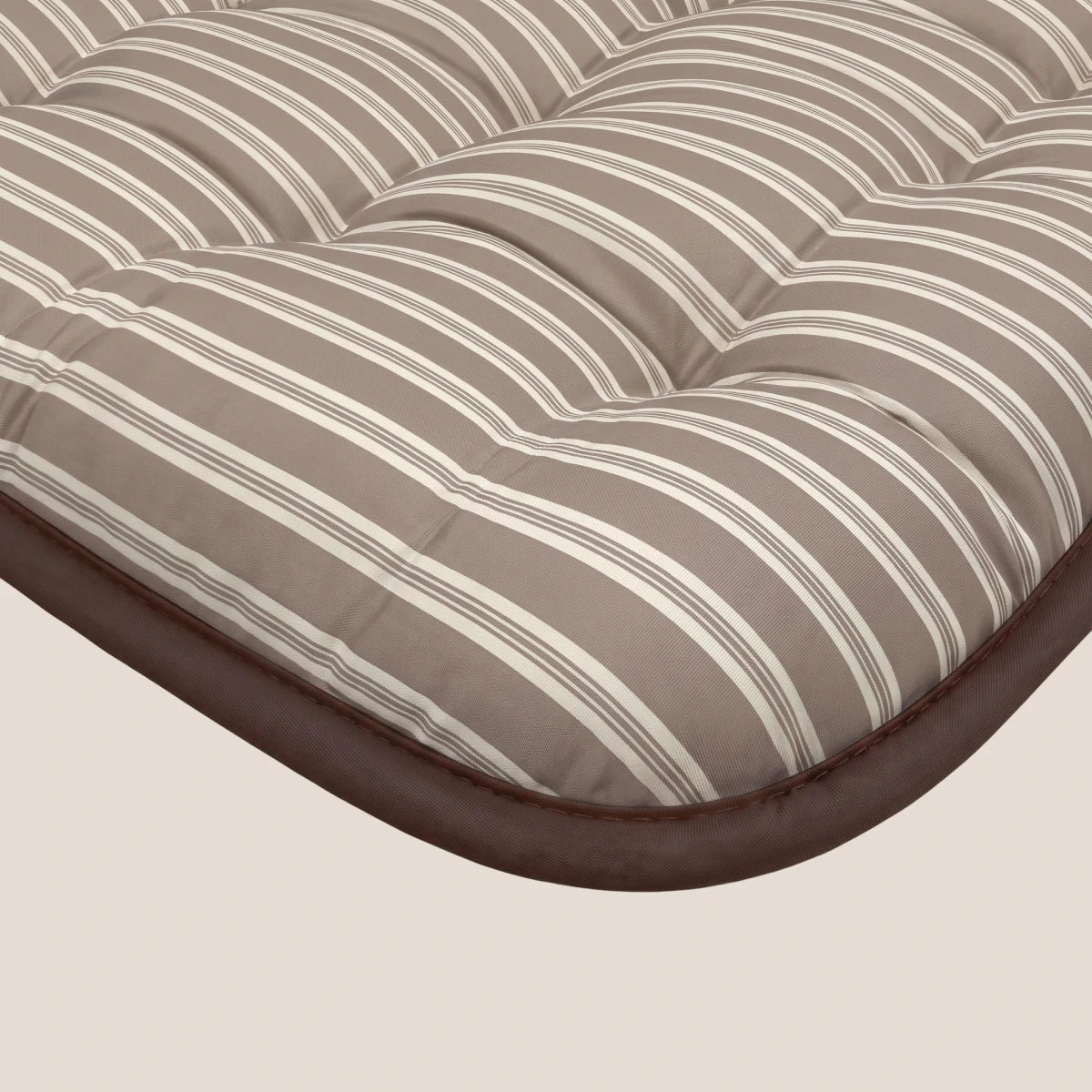 Zelesta Deluxe Design Satin Cotton - Taupe Stripes