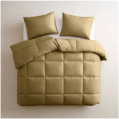 Zelesta Deluxe Uni Satijnkatoen Zomerdekbed - Okergeel