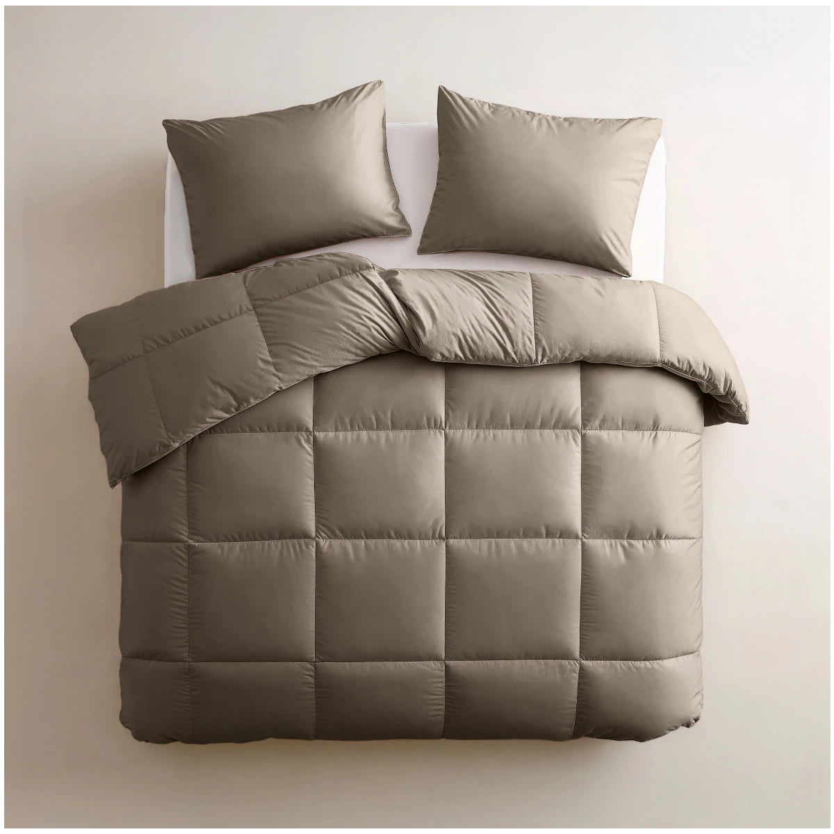 Zelesta Deluxe Uni Satijnkatoen Zomerdekbed - Walnootbruin