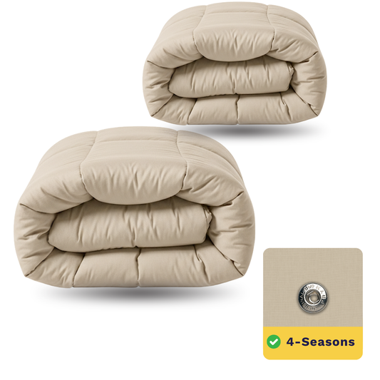 Zelesta Wonderbed 4 Seasons Double Katoen - Dessert Sand