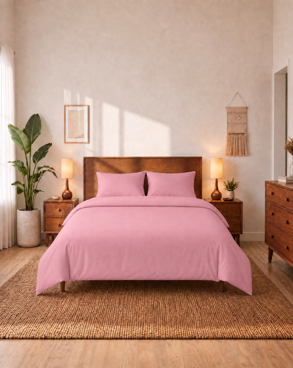 Zelesta Comfort Uni Naadloos Dekbed - Oudroze