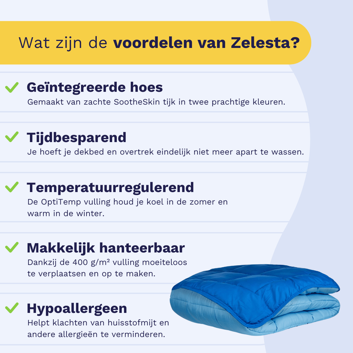 Zelesta Easybed - Blauw & Azuur