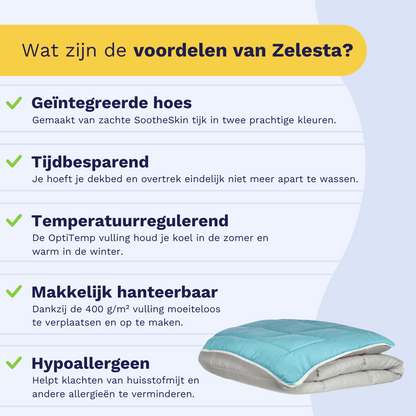 Zelesta Easybed - Lichtgrijs & Zeegroen (XL) 1+1