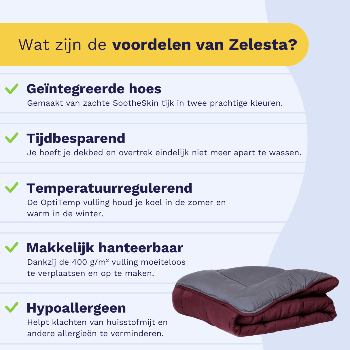 Zelesta Easybed - Paars & Antraciet