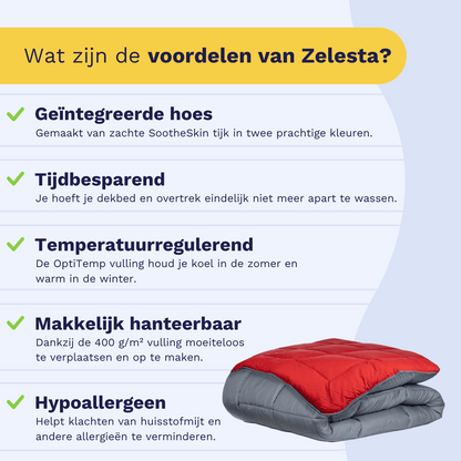 Zelesta Easybed - Antraciet & Rood