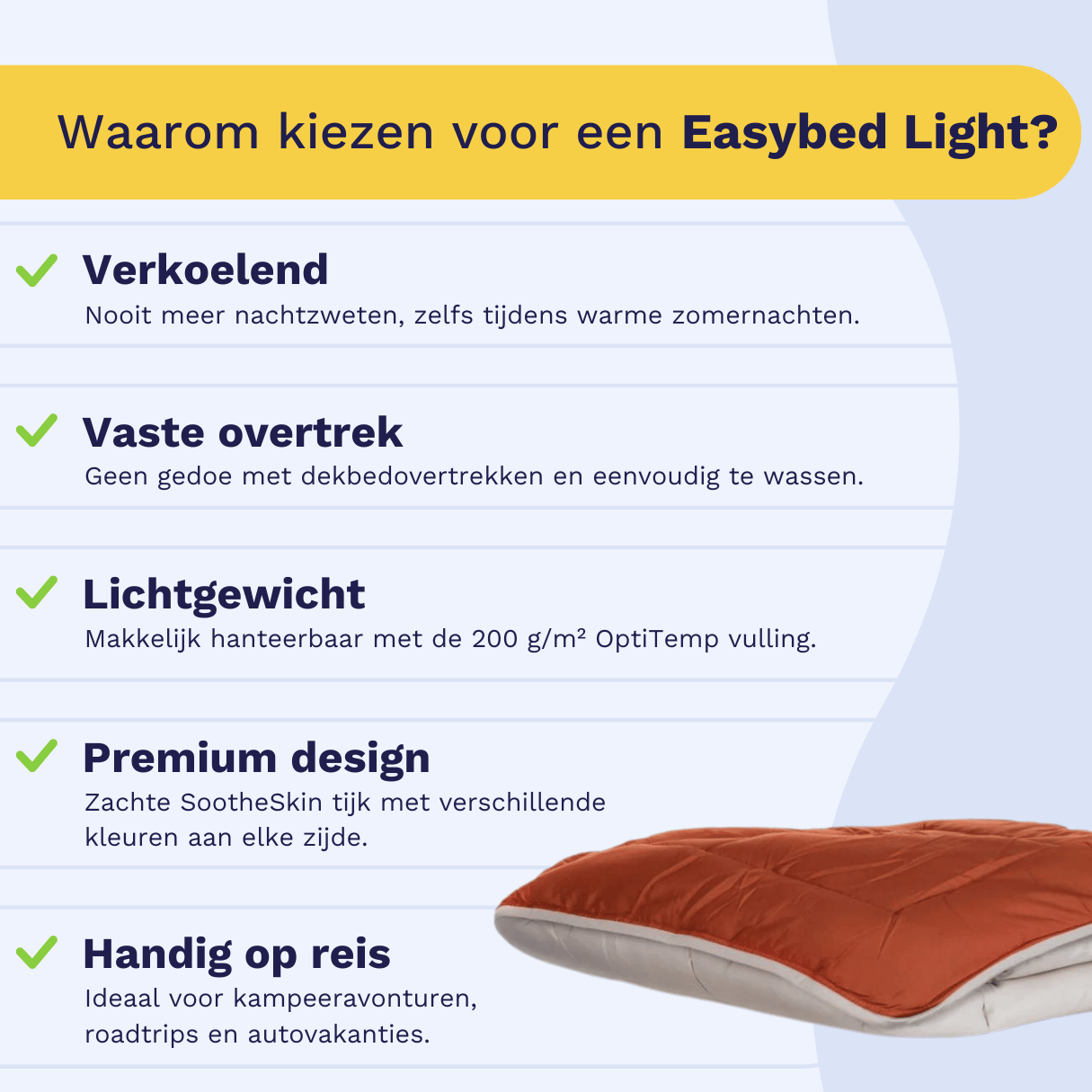 Zelesta Easybed Light - Lichtgrijs & Gember