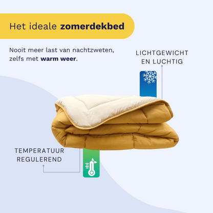 Zelesta Easybed Light - Okergeel & Linnen