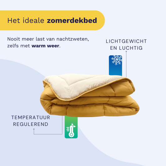 Zelesta Easybed Light - Okergeel & Linnen