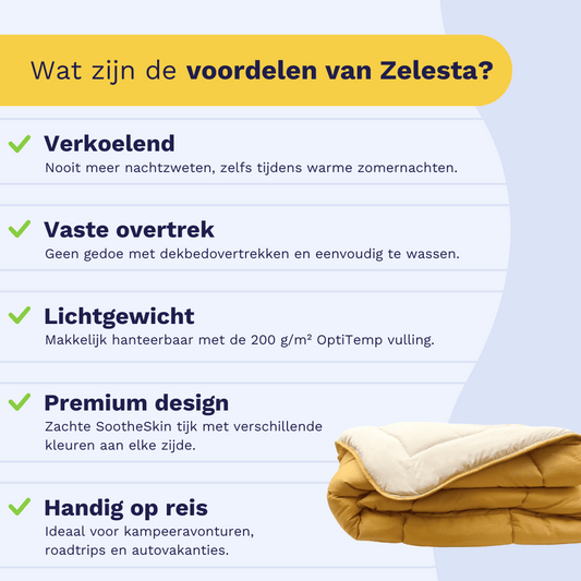 Zelesta Easybed Light - Okergeel & Linnen