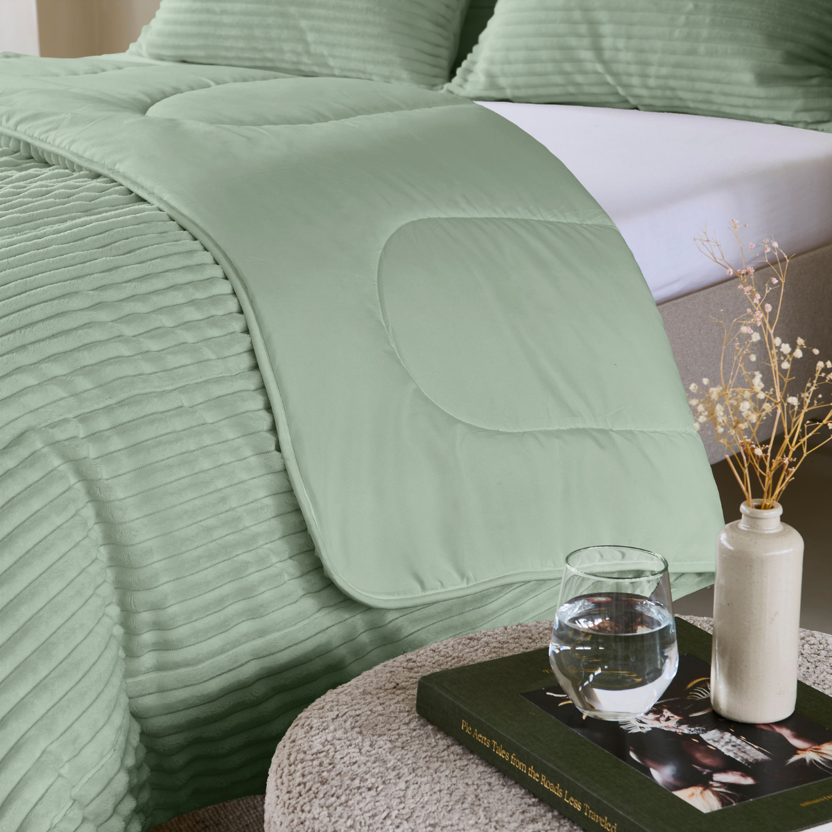 Zelesta Special Teddy Groove Duvet - Green