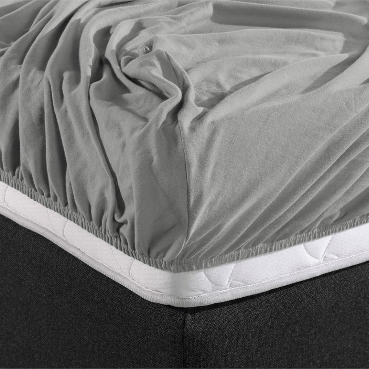 Zelesta Double Jersey Fitted Sheet Grey image