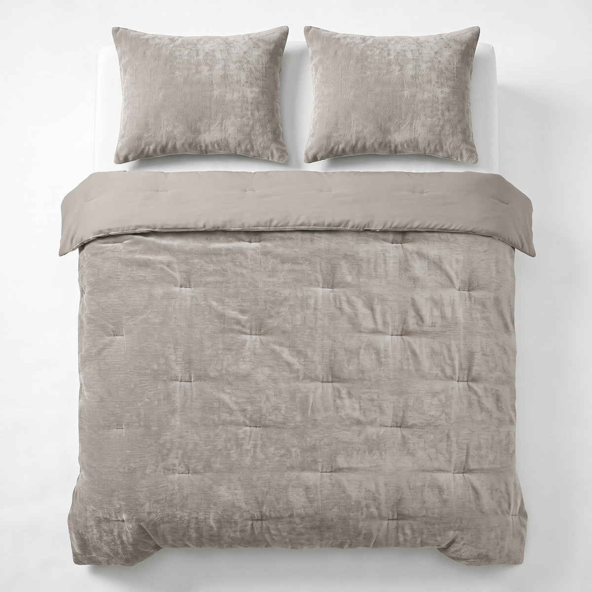 Zelesta Special Jersey Chenille Duvet - Metal Grey