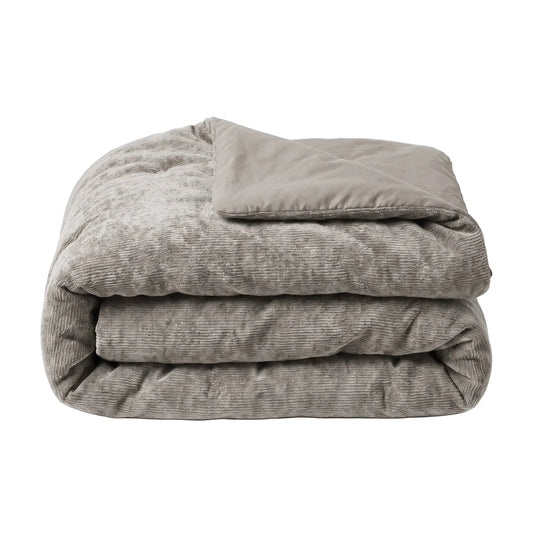 Zelesta Special Jersey Chenille Duvet - Metal Grey
