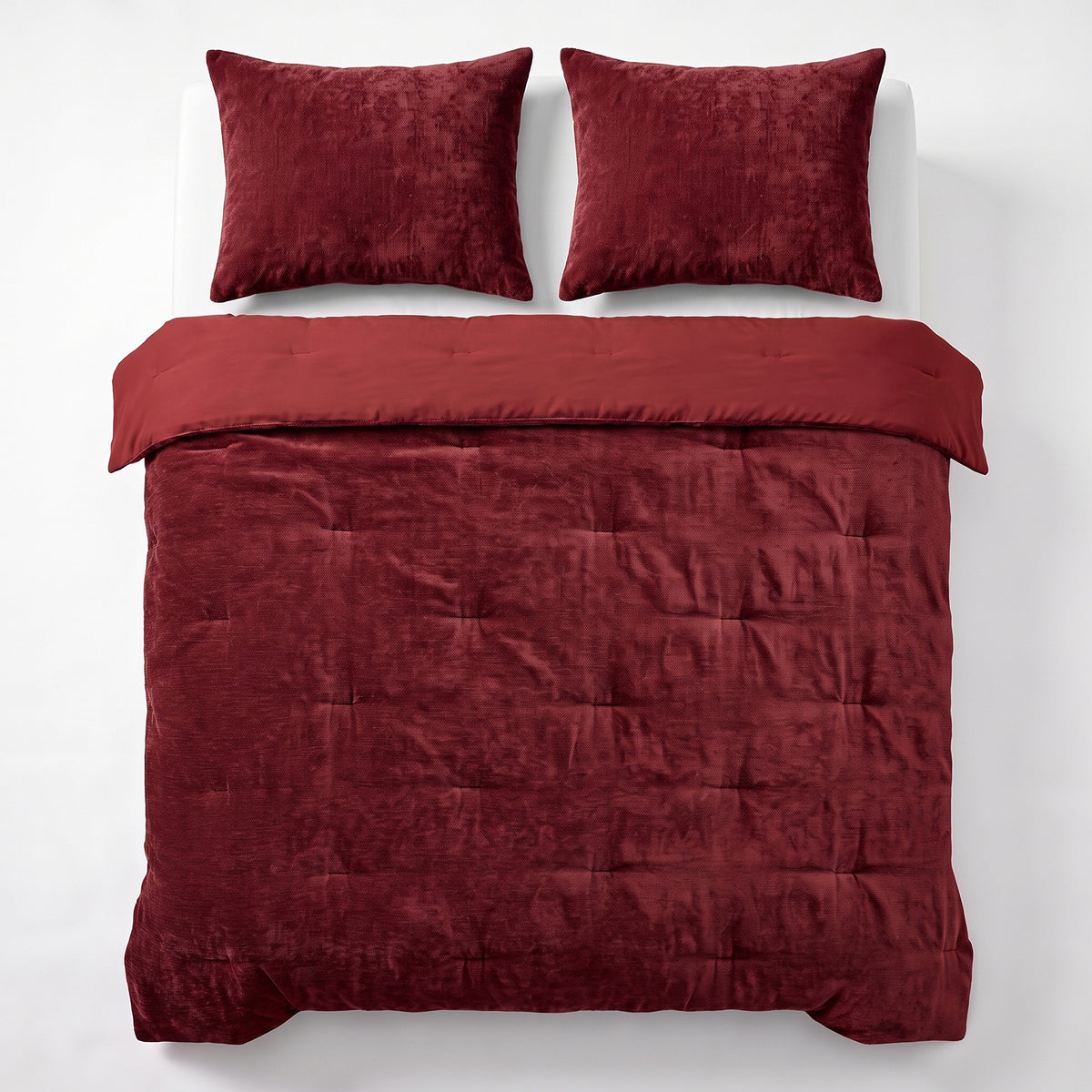 Zelesta Special Jersey Chenille Pillowcase Set Of 2 - Baroque Red