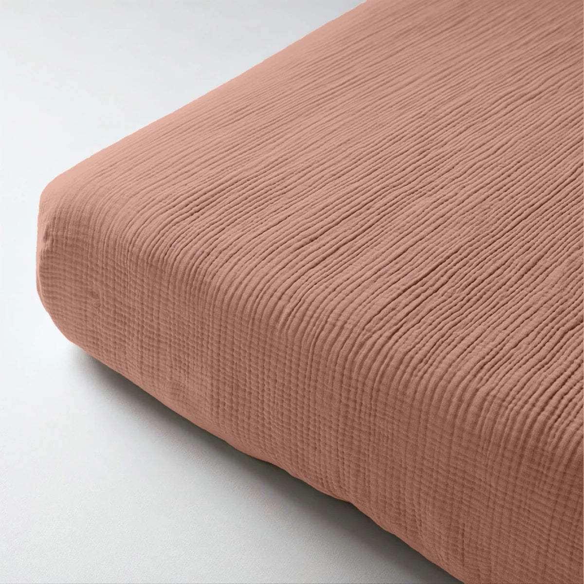 Zelesta Muslin Fitted Sheet - Dusty-Rose image