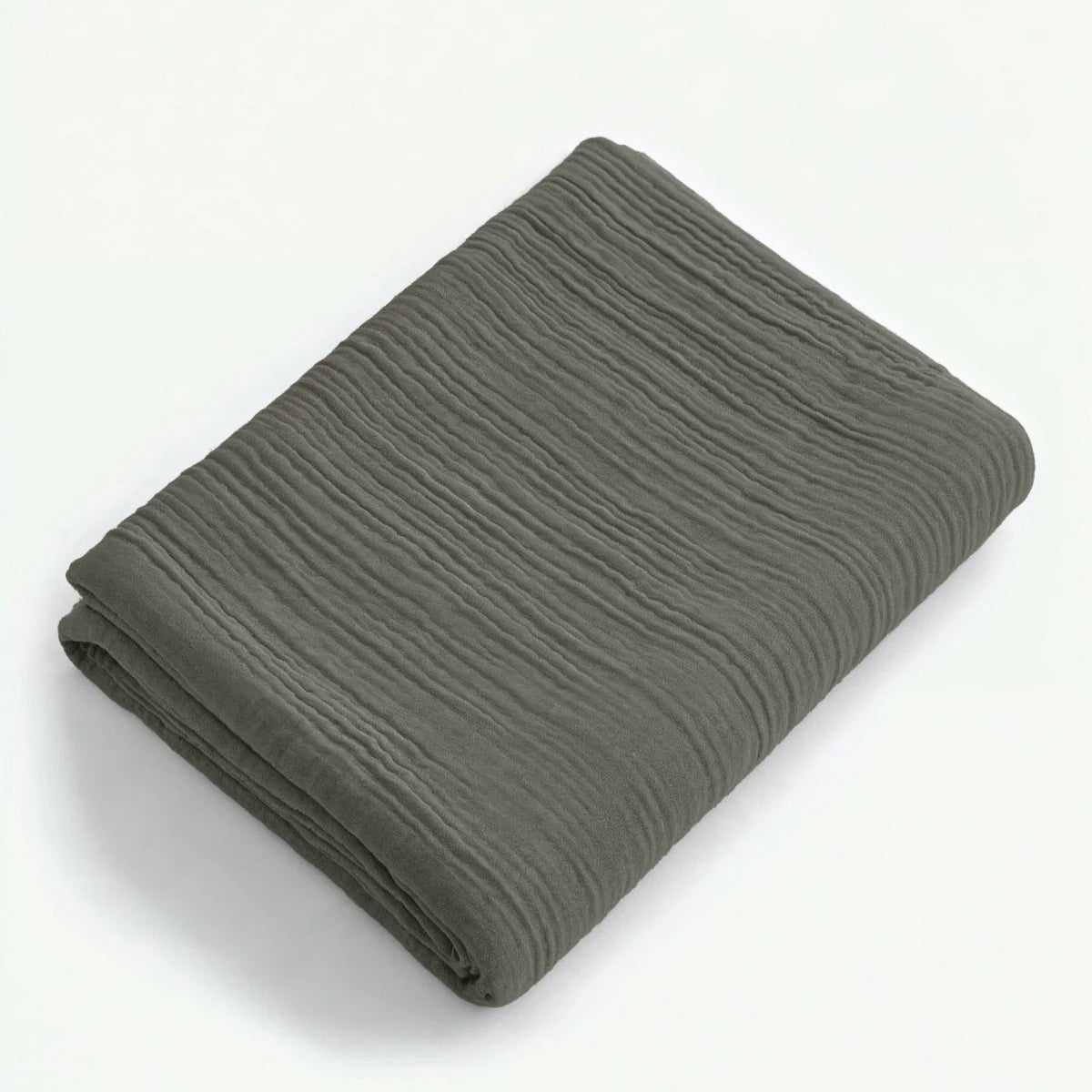 Zelesta Muslin Fitted Sheet - Grey-Green image