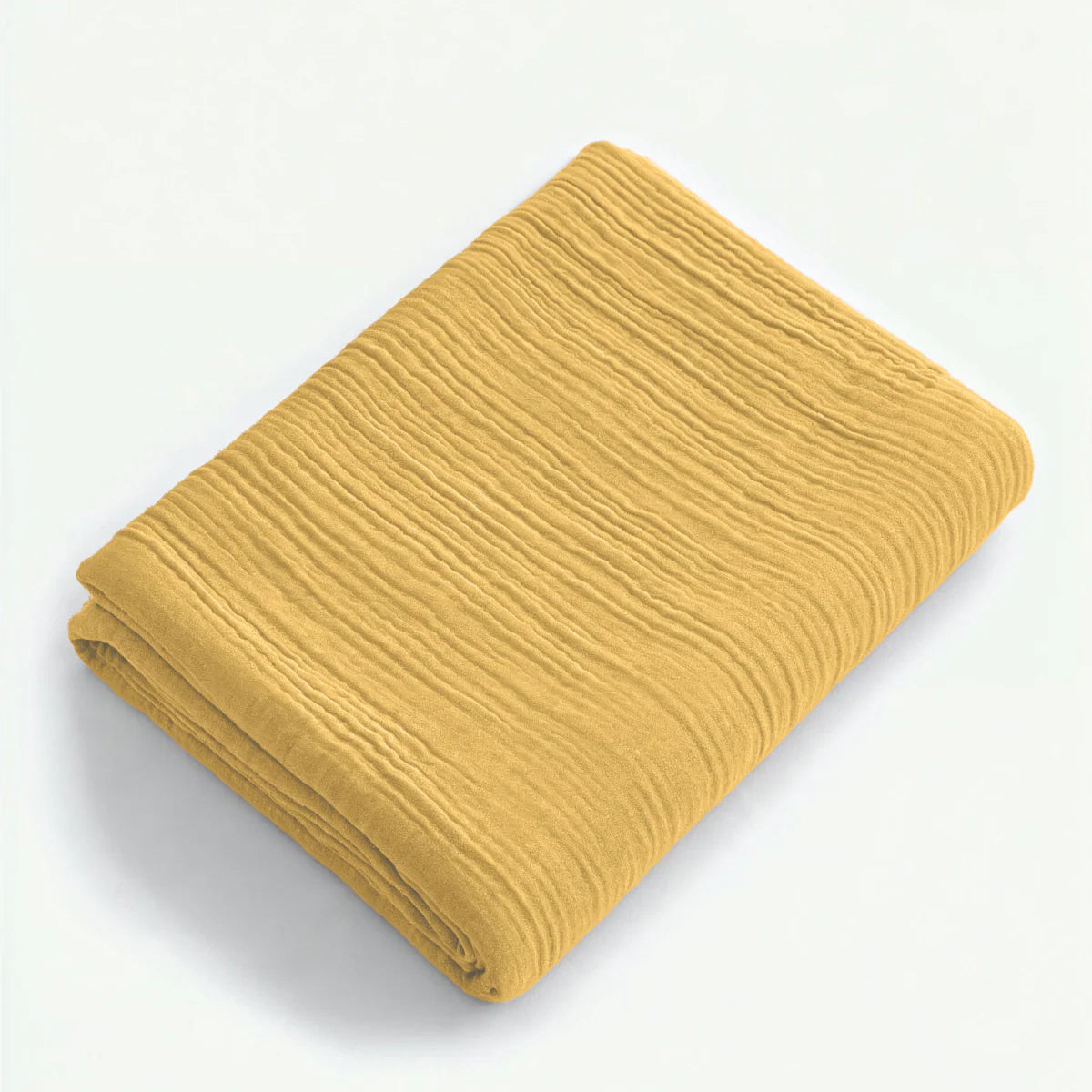 Zelesta Muslin Fitted Sheet - Ochre-Yellow image