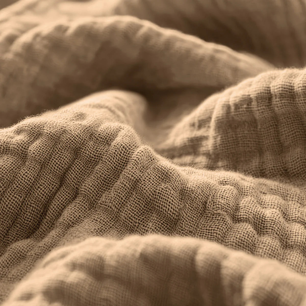 Zelesta Muslin Fitted Sheet - Taupe image