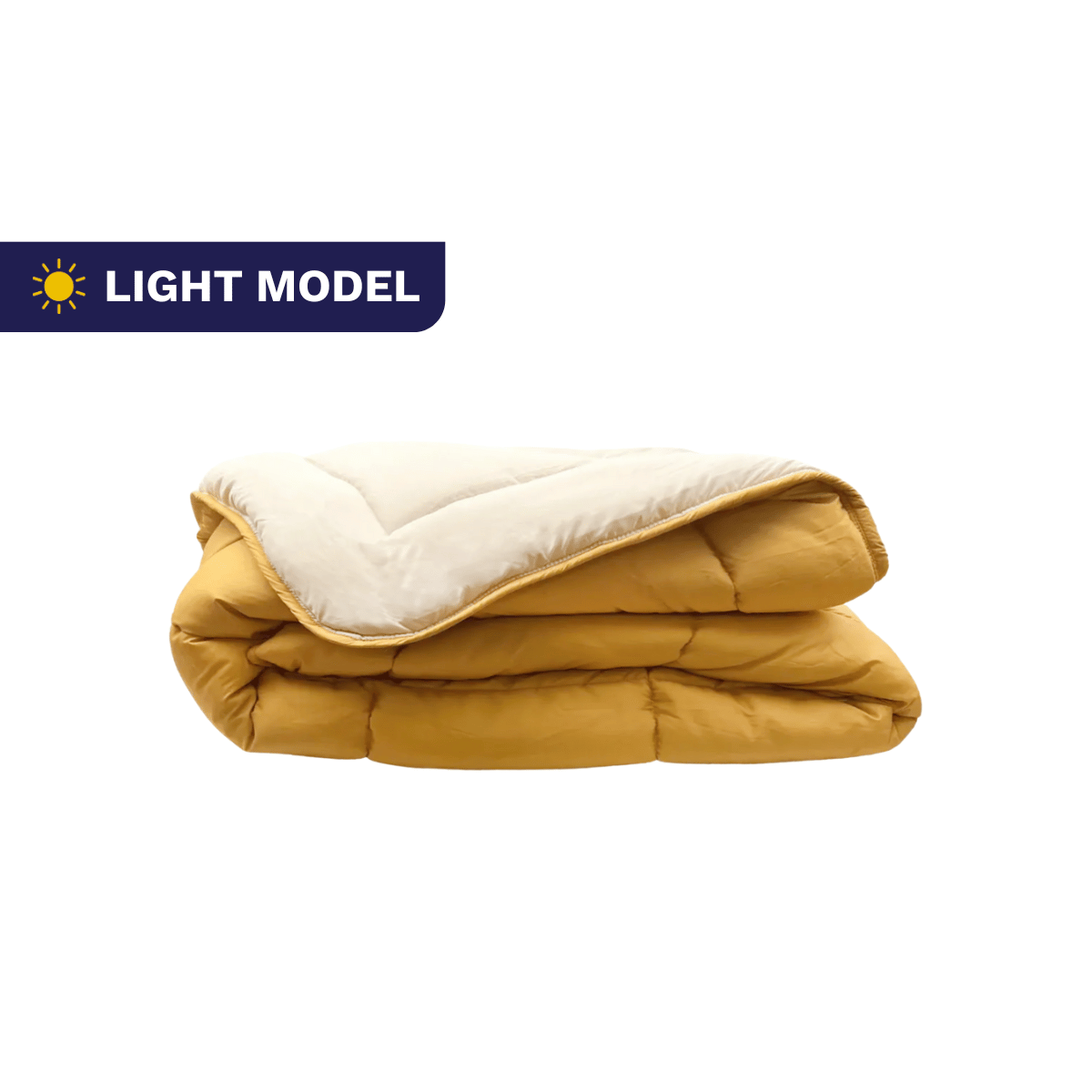 Zelesta Everyday Duo Zomerdekbed - Okergeel & Linnen - Zelesta.nl