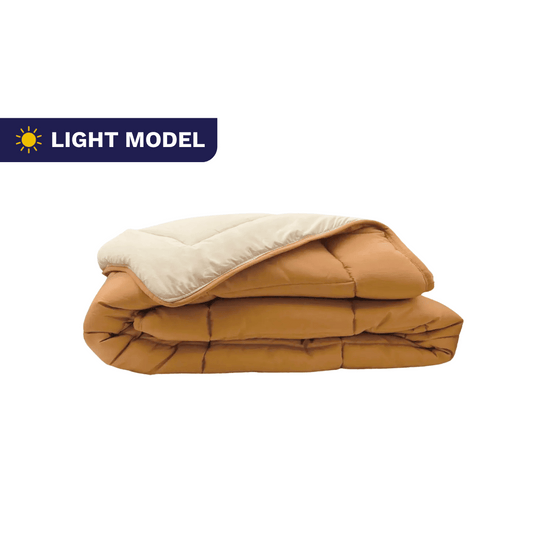 Zelesta Everyday Duo Summer Duvet - Bronze Brown & Linen