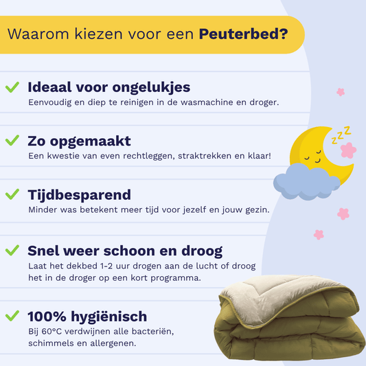 Zelesta Peuterbed - Cream & Olive