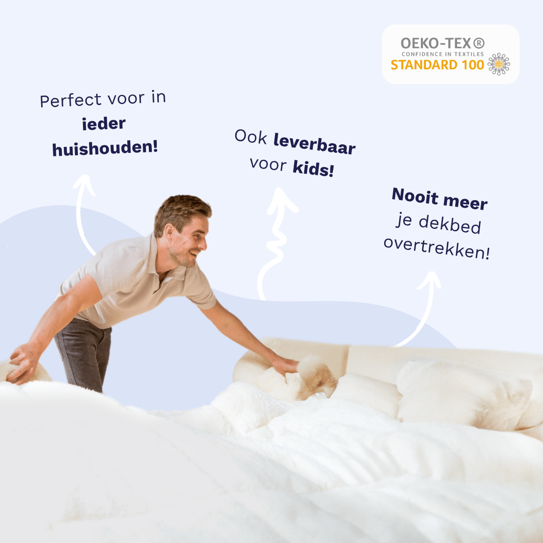 Zelesta Premiumbed Katoen Light - Dream Blue & Cream 200x200 & 240x200cm